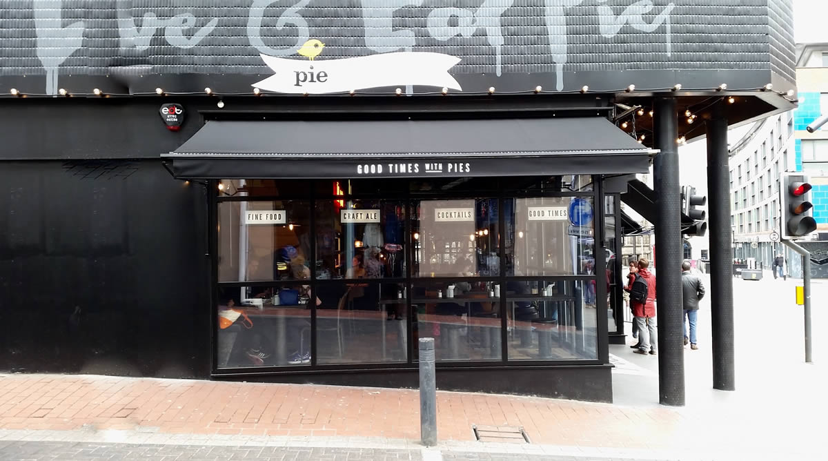 Pieminister contract awnings